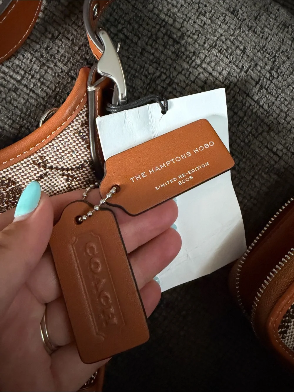 Coach Limited Edition Hampton’s Hobo Crystal Jacquard